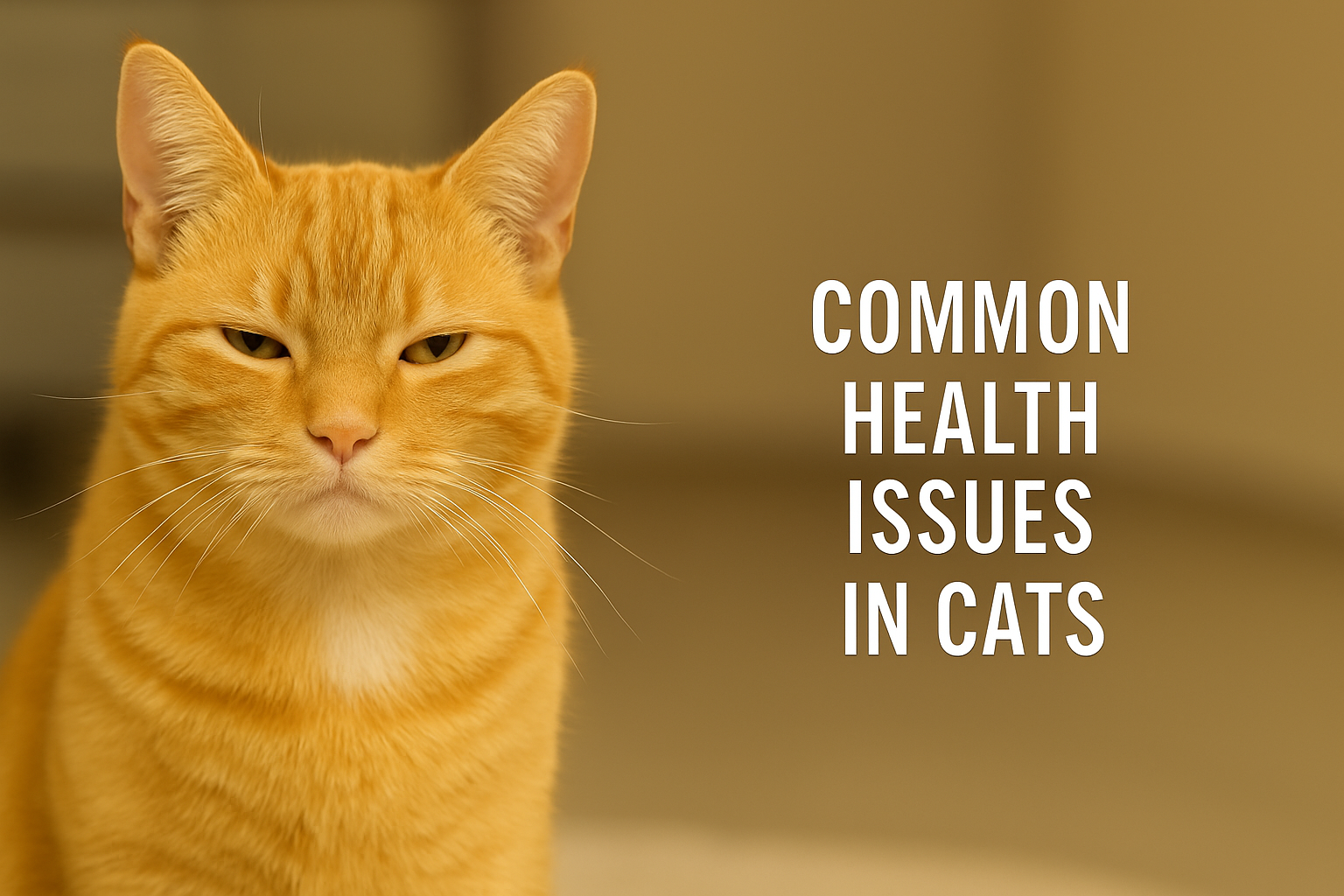 Veterinarian examining a cat